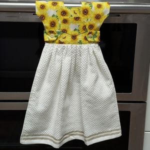 Yellow Sunflower Hanging Towel Dress